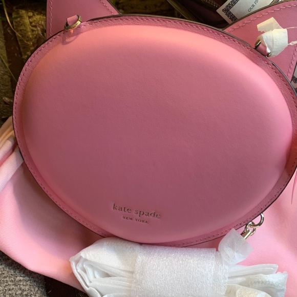 LIMITED ED🔥Authentic KATE SPADE Italian leather Cat zip top crossbody/Clutch - Picture 3 of 13